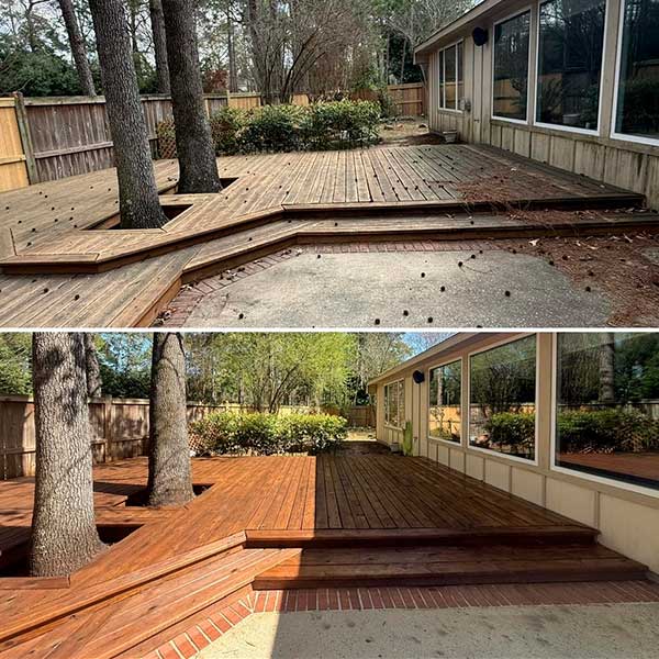 Durable Staining, Sealing, and Recoating in Spring